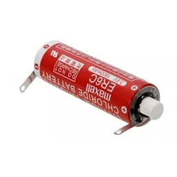 Maxell ER6C 3.6V 1800mAh Lithium Thionyl Chloride Battery with Lugs image 1