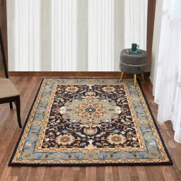 presto Blue Traditional Wool 6 ft x 9 ft Hand Tufted Carpet-picture-36
