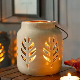 MARKET99 Brown Ceramic T-Light Candle Holders-image-15