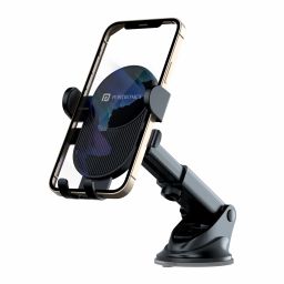 Black Portronics Clamp M3 car mobile holder-image-15