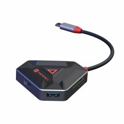 Black Portronics Mport 6C Multiport type c usb-image-37