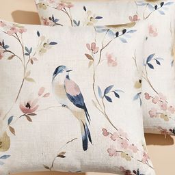 Home Centre Mellow Elm Beige & Pink 2 Pieces Floral Square Cushion Covers-image-59