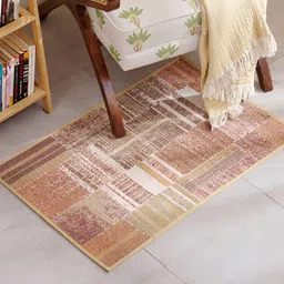 Home Centre Brown & Beige Woven Floor Mats & Dhurries-18