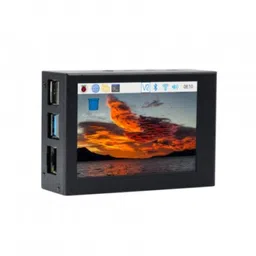 3.5inch Display Aluminum Alloy Case for Raspberry Pi 4 image 1