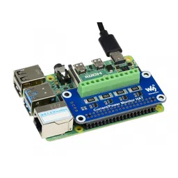 Waveshare 4-ch Current/Voltage/Power Monitor HAT for Raspberry Pi, I2C/SMBus image 5