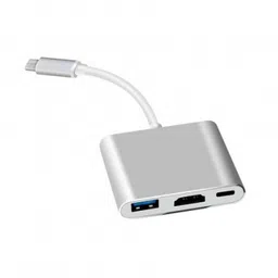 USB 3.1 Type C to HDMI + USB3.0 + Type C Adapter Converter image 1