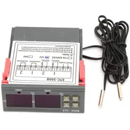 STC-3008 DC12V Dual Display Thermostat Temperature Controller with 1M NTC Probe image 2