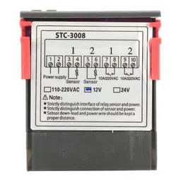 STC-3008 DC12V Dual Display Thermostat Temperature Controller with 1M NTC Probe image 5