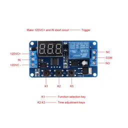 12V Relay Module with Automatic Delay Timer image 3