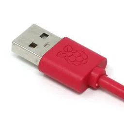 Raspberry Pi Official USB A Male to Micro USB 1m Length - Red Color image 3