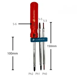 Multitec SDK-600 6 In 1 Multibit Stubby Reversible Screw Driver Set image 4