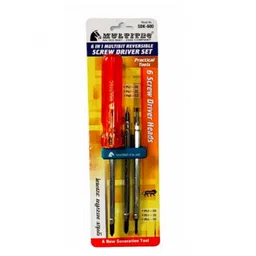 Multitec SDK-600 6 In 1 Multibit Stubby Reversible Screw Driver Set image 2