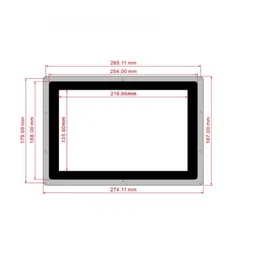 Waveshare 10.1inch Capacitive Touch Screen LCD (B) with Case, 1280x800, HDMI, IPS Screen, Low Power (Without Power Adapter) image 2