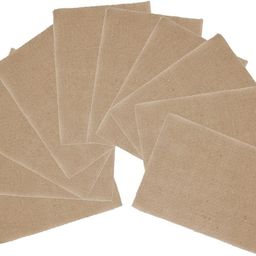 Worison Natural Brown A4 Jute/Burlap Sheets Set of 10Pc for Art and Craft Projects image 5