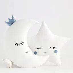 the purple tree Moon & Star Shaped Cushion (Set of 2)-picture-0