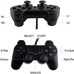 Me2u Wired Dualshock 2 Controller for Ps-2 (PS2) with Built-in Vibration Function and Twin Analog Sticks image 4
