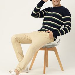 Mast & Harbour Striped Acrylic Pullover-image-81