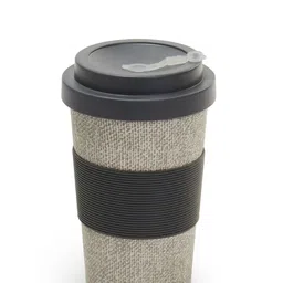 Red Butler Grey Printed Bamboo Matte Mug with Lid - 500 ML-10