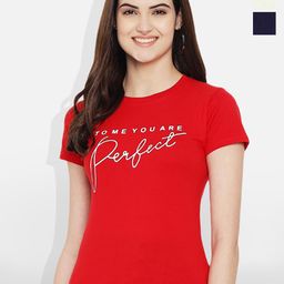 Fabflee Pack Of 3 Typography Printed Cotton T-shirt-image-86