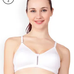 Floret White Solid Pack Of 3 Non-Wired T-shirt Bra Katrina_White-White-White_40B-image-29