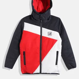 Monte Carlo Boys Colourblocked Hooded Padded Jacket-image-13