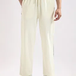 NOBERO Men Straight Fit Side Striped Cotton Joggers-image-97