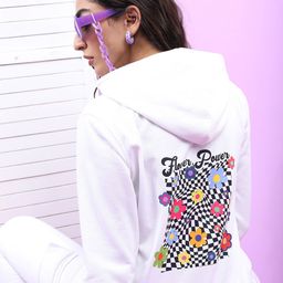 Tokyo Talkies Women White Printed Hooded Sweatshirt-picture-49