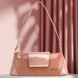 WOMEN MARKS Tan Animal Textured PU Structured Sling Bag-12