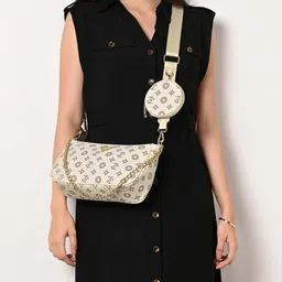 LAVIE Signature Hoboken Printed Structured Shoulder Bag-43