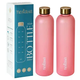 Nestasia Pink 2 Pieces Toxin-free Time Marker Water Bottle 1 L Each-43