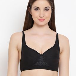 Clovia Cotton Rich Double Layered Non-Wired T-Shirt Bra-picture-26