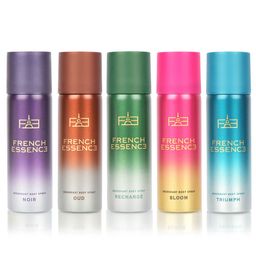 FRENCH ESSENCE Set Of 5 Deodorant Body Spray - 50ml Each-37