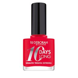 Deborah Smalto  870 Coral Red 10 Days Long New Nail Polish 11 ml-0