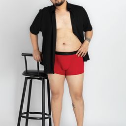 UNSIZED Men Mid Rise Thong Breif USTK-223-TR004-RED-RED-54