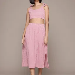 The Roadster Lifestyle Co. Women Checked Co-Ord Set-picture-10