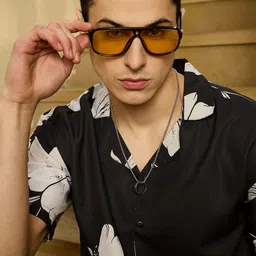 DENNISON Men Floral Printed Drop Shoulder Oversized Shirt-image-12