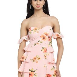 Global Republic Floral Print Layered Strapless Tube Top-picture-23