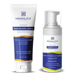 Mannlich Men Hair Removal Cream 100 ml & Intimate Foaming Wash 150 ml-51