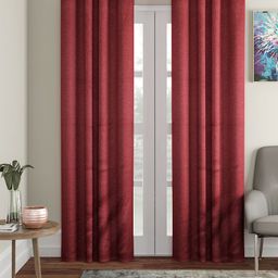 Soumya Maroon Single Solid Door Curtain-28