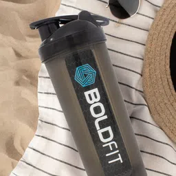 BOLDFIT Black Printed Typhoon Gym Shaker Bottles 650 ml-36