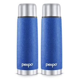 Pexpo Blue 2 Pieces Stainless Steel Water Bottle 350 ml-image-93