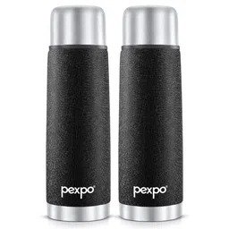 Pexpo Black 2 Pieces Stainless Steel Water Bottle 500 ml-image-36
