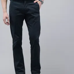 Arrow Men Bronson Slim Fit Low-Rise Trousers-picture-24