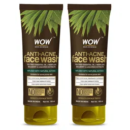 WOW SKIN SCIENCE Set Of 2 Anti-Acne Face Wash With Tea Tree & Neem - 100ml Each-7