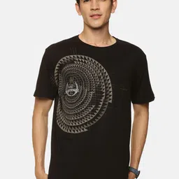 bollti Graphic Printed Round Neck Cotton T-shirt-picture-34
