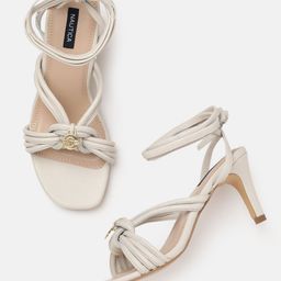 Nautica Slim Heeled Sandals With Metallic Detail-38