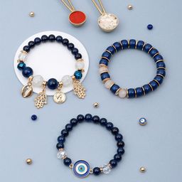 Dore Set Of 3 Evil Eye Trinity Elasticated Rakhi-image-13