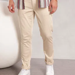 Nautica Men Smart Slim Fit Easy Wash Chinos Trousers-picture-11