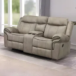 Royaloak Luke Beige Manual 2 Seater Recliner-image-77