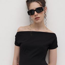 The Roadster Life Co. Off-Shoulder Ruched Bardot Top-picture-47